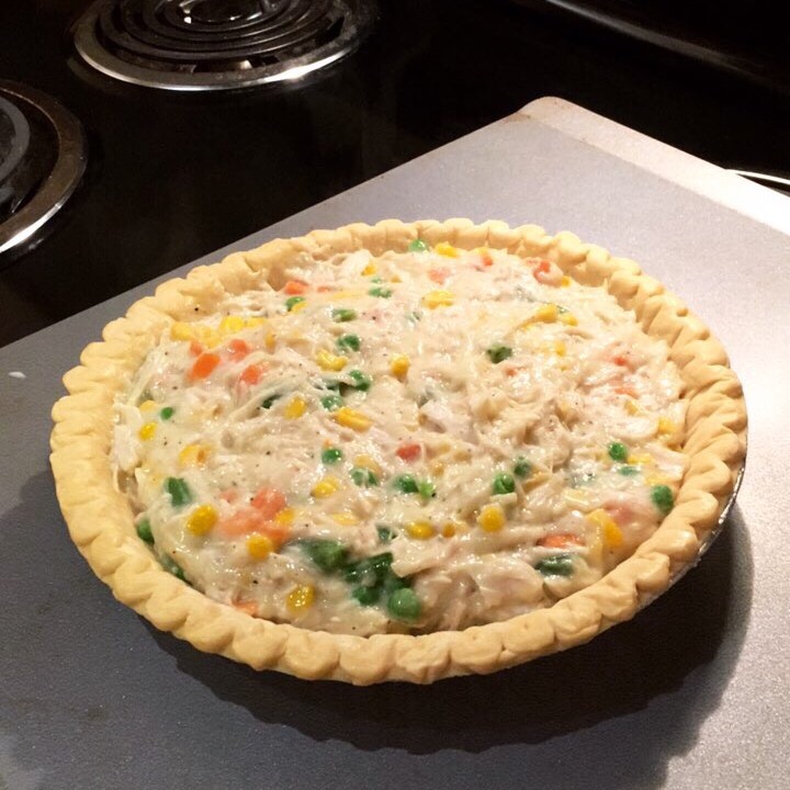 Turkey pot pie with Thanksgiving leftovers